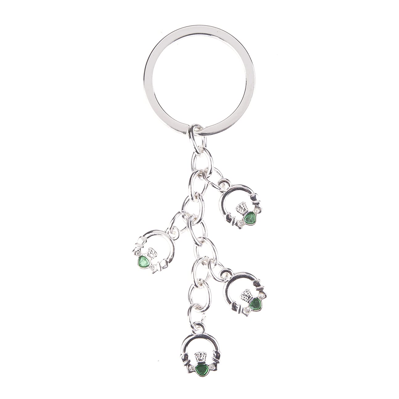 Eurostick Irish Multi Keyring Keychain Ireland Belfast Bagcharm (Multi Irish Claddagh)