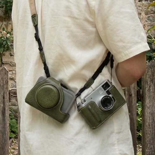 Funda protectora para cámara con correa de hombro ajustable verde X-Half 7