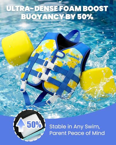 Image of Gogokids Puddle Float Jumper 33-66 Pounds, Toddler Swim Vest Kids 2-6 Years