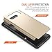 Note 8 Case, Trianium Protanium Galaxy Note 8 Case Heavy Duty Case with GXD Impact Gel (Gold) Extreme Protection Shock-Absorption Tri-Layer Reinforced Protective Hard Cover