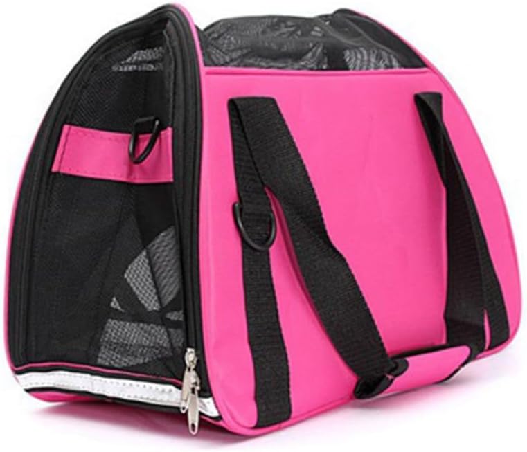 iplusmile Zaino Traspirante per Cani e Gatti Piccolo Borsa da Trasporto e Portatile per Animali Domestici Zaino Pet Carrier Rosso S per Viaggi e Attività Outdoor