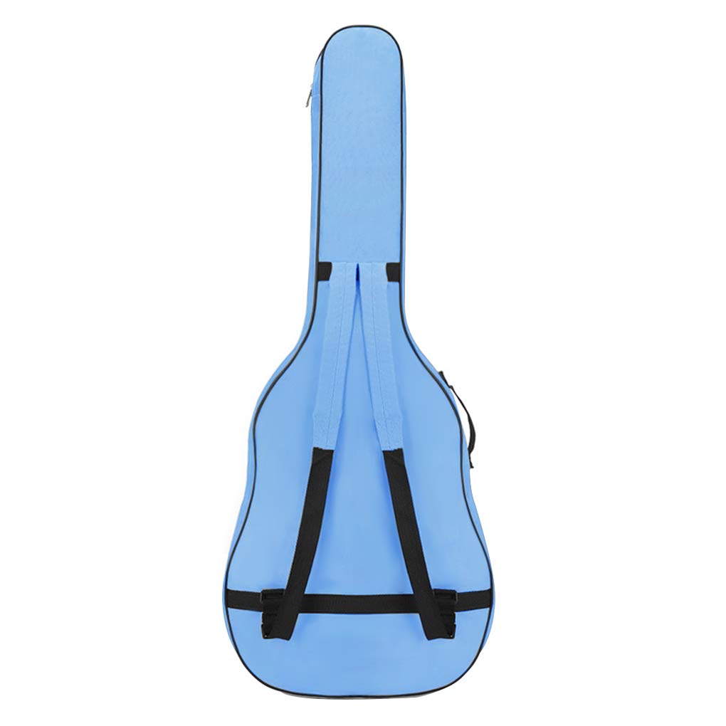 Housse de Guitaire en Nylon Oxford Etui pour Guitaires Sac de Guitare Ajustables etui Guitare Classique Acoustique Sac Bandouliere Rangement Guitaire , 106x42x13cm , Bleu