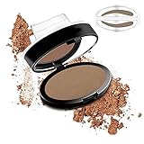 Augenbrauen Stempel, Augenbrauen Stempel Set, Eyebrow Stamp, Augenbrauenpuder für Perfekte Augenbrauen Jeden Tag, Einfache Anwendung und Langer Halt Wasserdichte für Frauen (Light brown (A))