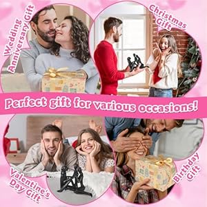 Valentines Day Gifts for Her Wife Him Husband, Sweet Couple & Dog Statue Cast Iron Sculpture Decor, Love Gifts for Couple Girlfriend Boyfriend Women Men Wedding Anniversary Birthday Valentines Day Gifts for Her Wife Him Husband Sweet Couple Dog Statue Cast Iron Sculpture Decor Love Gifts for Couple Girlfriend Boyfriend Women Men Wedding Anniversary Birthday
