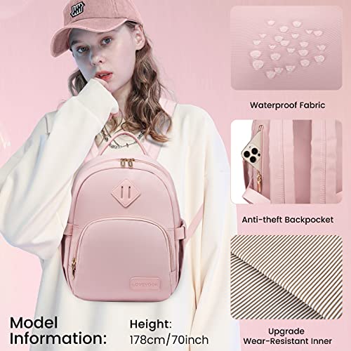 Image of LOVEVOOK Backpack for Women Light Weight Waterproof Backpack Purses Daily Backpack | Light Weight