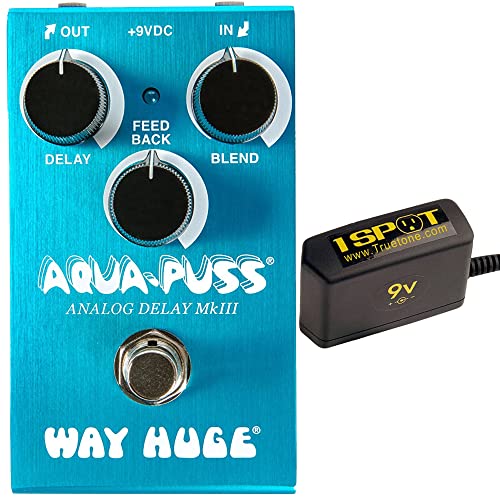 Way Huge Electronics WM71 Aqua-Puss�~�j�A�i���O�x���o���h�� Truetone 1�X�|�b�g�ȃX�y�[�X9V�A�_�v�^�[�t��