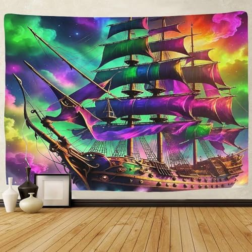 Tenture 3D navire pour relooker une chambre d'ado sans peinture