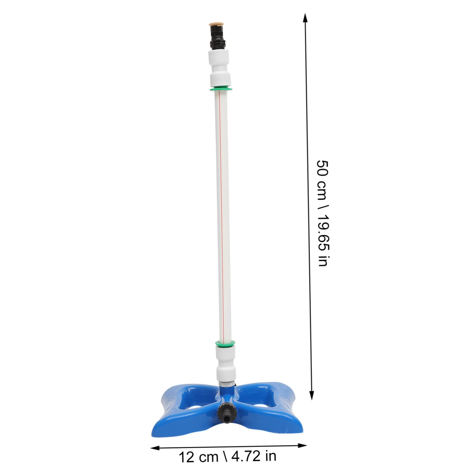 Arroseur de Jardin Rotatif Automatique 360° en Plastique Bleu
