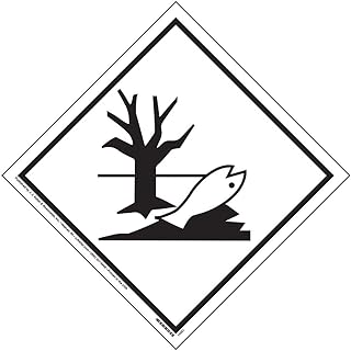 Marine Pollutant Marking Placard 10-pk. - 10.75" x 10.75" Permanent Self Adhesive Vinyl, DOT Hazmat Compliant, J. J. Keller & Associates, Inc.
