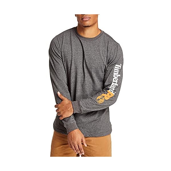 Timberland Herren Base Plate Langarm Ärmellogo Arbeits-T-Shirt