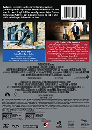 Cine clasico de intriga con Rainmaker y Pelican Brief en DVD 3