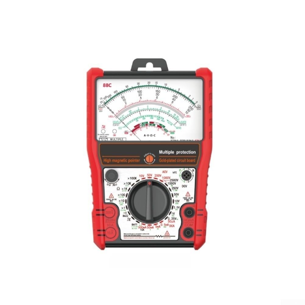 88C Digital Multimeter mit Infrarot-Fernbedienungstest & Auto-Reset - Großes LCD Messgerät für Kapazität Widerstand NCV Elektriker