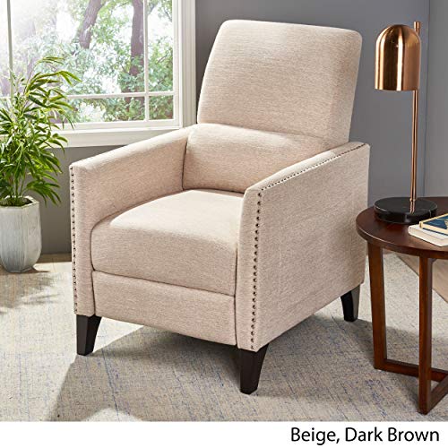 Sillón acolchonado beige marrón miniatura 5