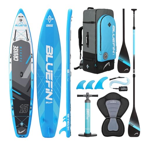Bluefin Sup Sup Cruise 15 Tabla De Paddle Surf Para Adultos Con Asiento De Kayak, Sup Cruise, Portátil Y Transportable, Pack Paddle Surf Convertible En Kayak Con Accesorios Bluefin Sup Sup Cruise 15 Tabla De Paddle Surf Para Adultos Con Asiento De Kayak, Sup Cruise, Portátil Y Transportable, Pack Paddle Surf Convertible En Kayak Con Accesorios