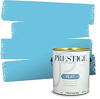 Vista 234 de Prestige Paints. - Base y pintura para exteriores en un solo galón, 1 galón. plano, comparable con Sherwin Williams Topsail.