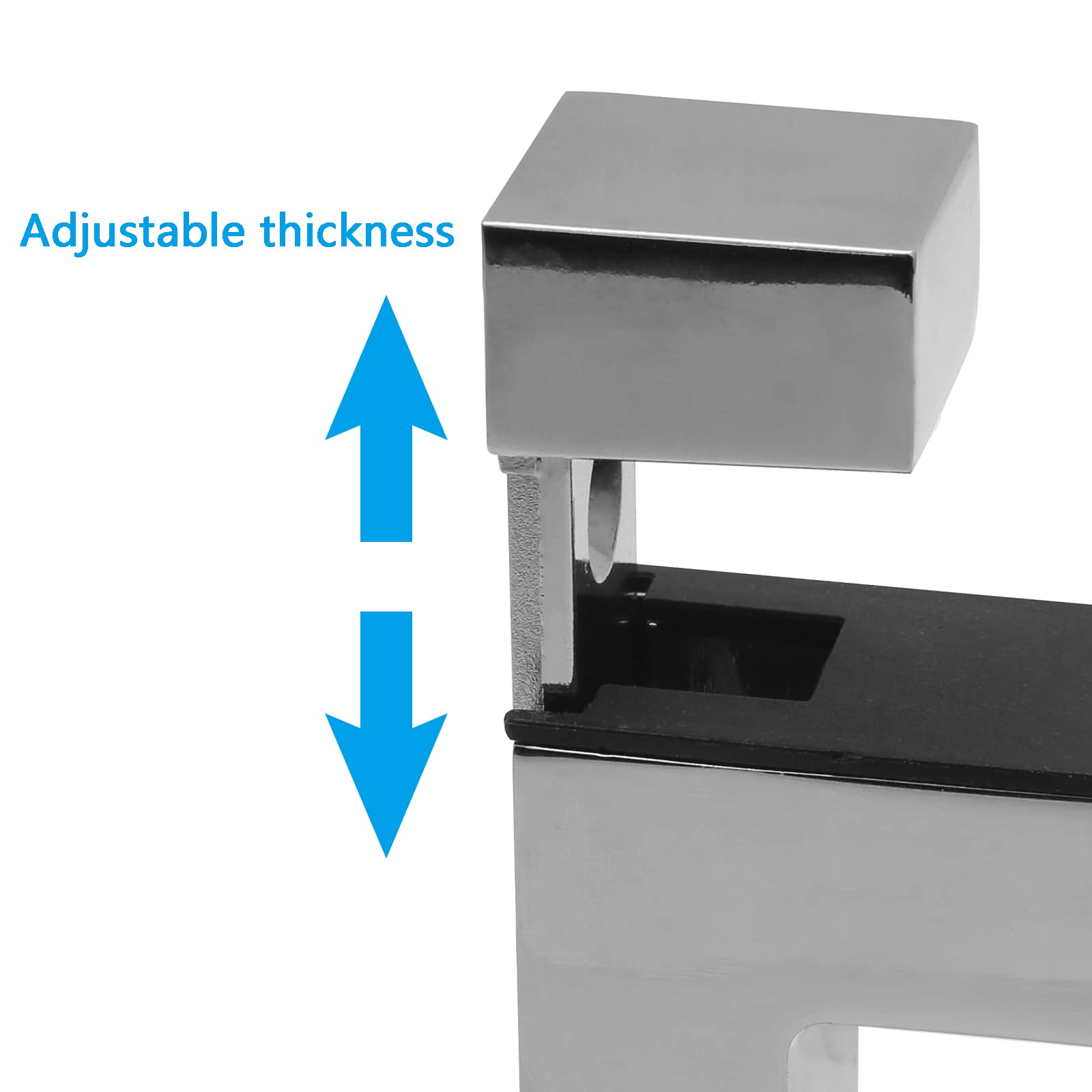 Adjustable Glass Clips Glass Bracket Holder Glass Shelf Mount Clamp Frameless Glass