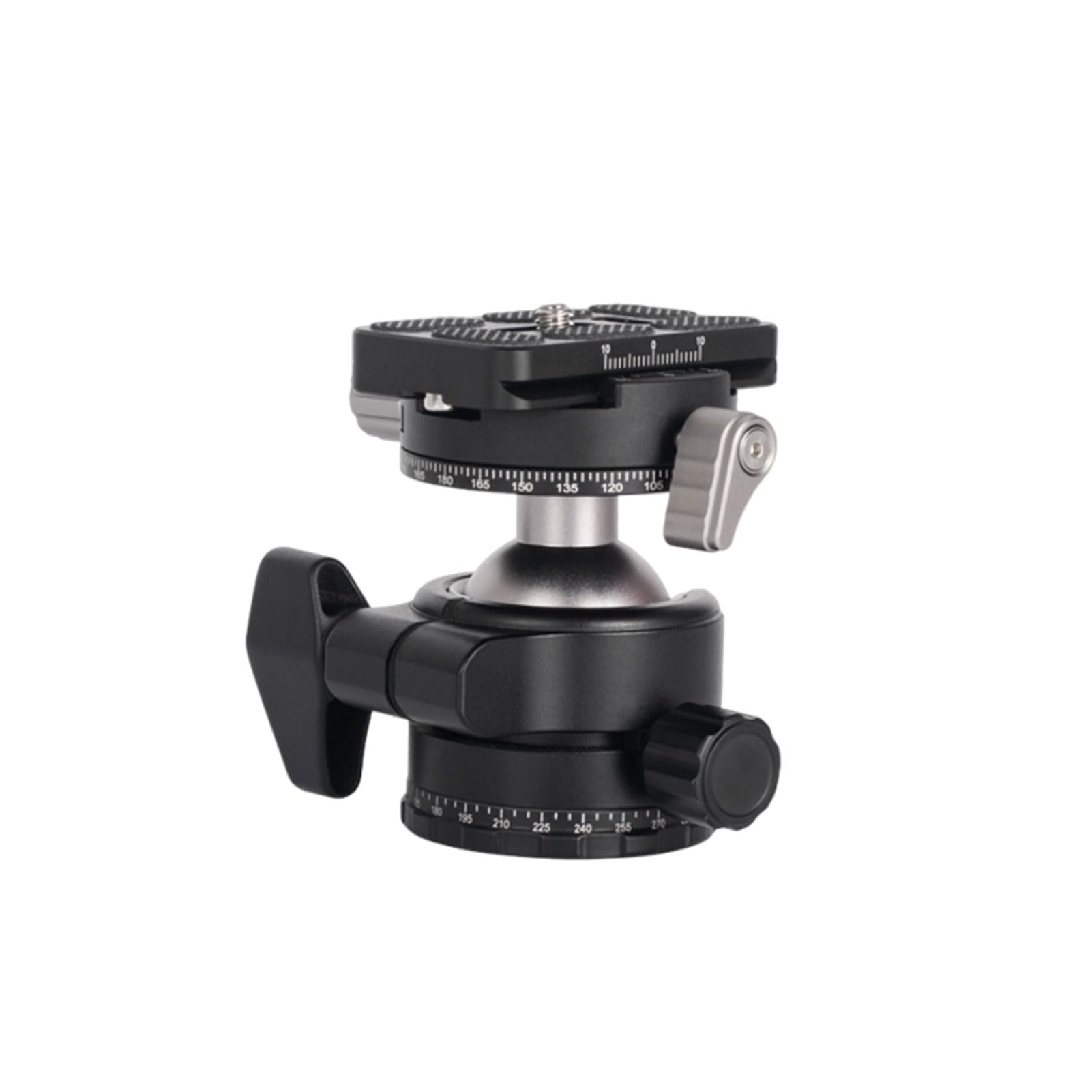 HUIOP Testa per Treppiede per Fotocamera Panoramica Testa a Sfera a Bloccaggio Rapido Efficiente Fotografie di Viaggio Compatibilità Universale Materiale in Lega di Alluminio