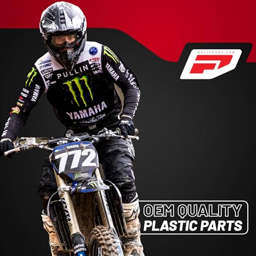 Caches de radiateur solides et durables Polisport pour Yamaha blanc