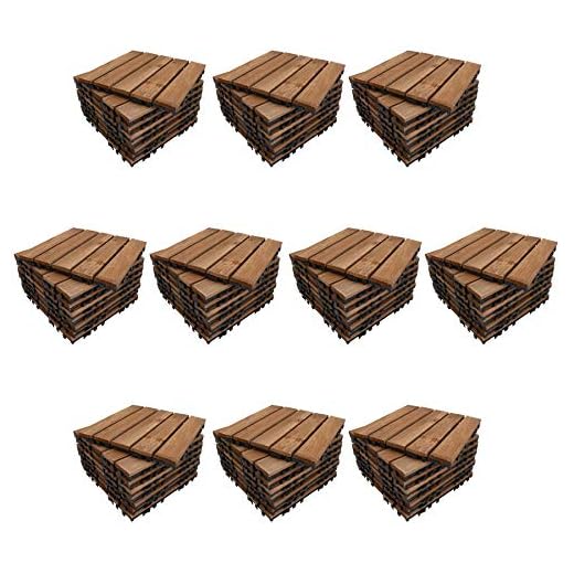 Trädäck däck halkfria plattor träträdgårdsgolv 4,5 m x 1,8 m täckning