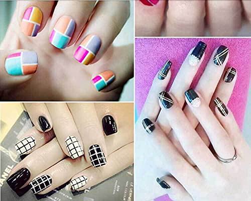 Nagel Aufkleber, 50pcs Laser Nail Art Aufkleber Decals Selbst-adhesive Nail Sticker Decals Laser Streifen Nagel… – Bild 4