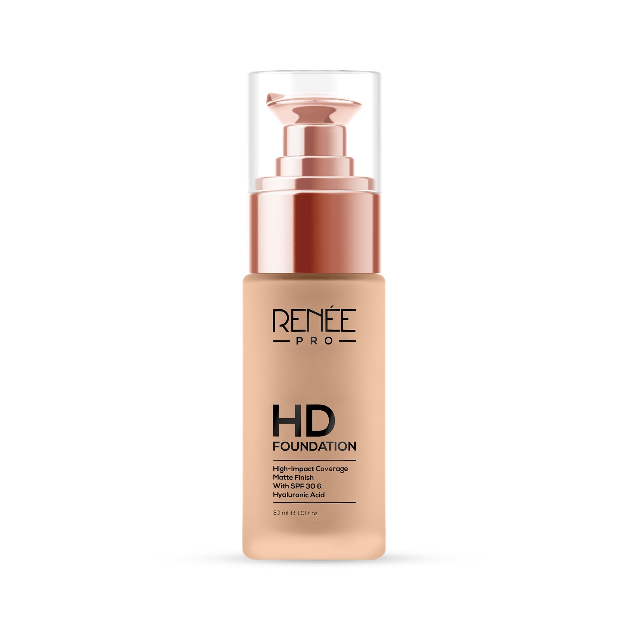 RENEE Pro Hd Foundation Matte Finish Lotion For All Skin Types|Highly Blendable Formula With Spf30|Weightless & Long Lasting|Full Coverage Enriched With Aloe,Coffee,Chamomile & Vitamin E,30 Ml,1 Count-picture-11