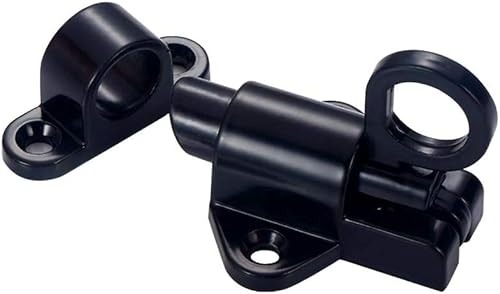 Miniatura 5 de TPOHH Cerradura automática de puerta de ventana de seguridad de aleación de aluminio Cerradura de puerta de rebote de resorte, negro 1 unids