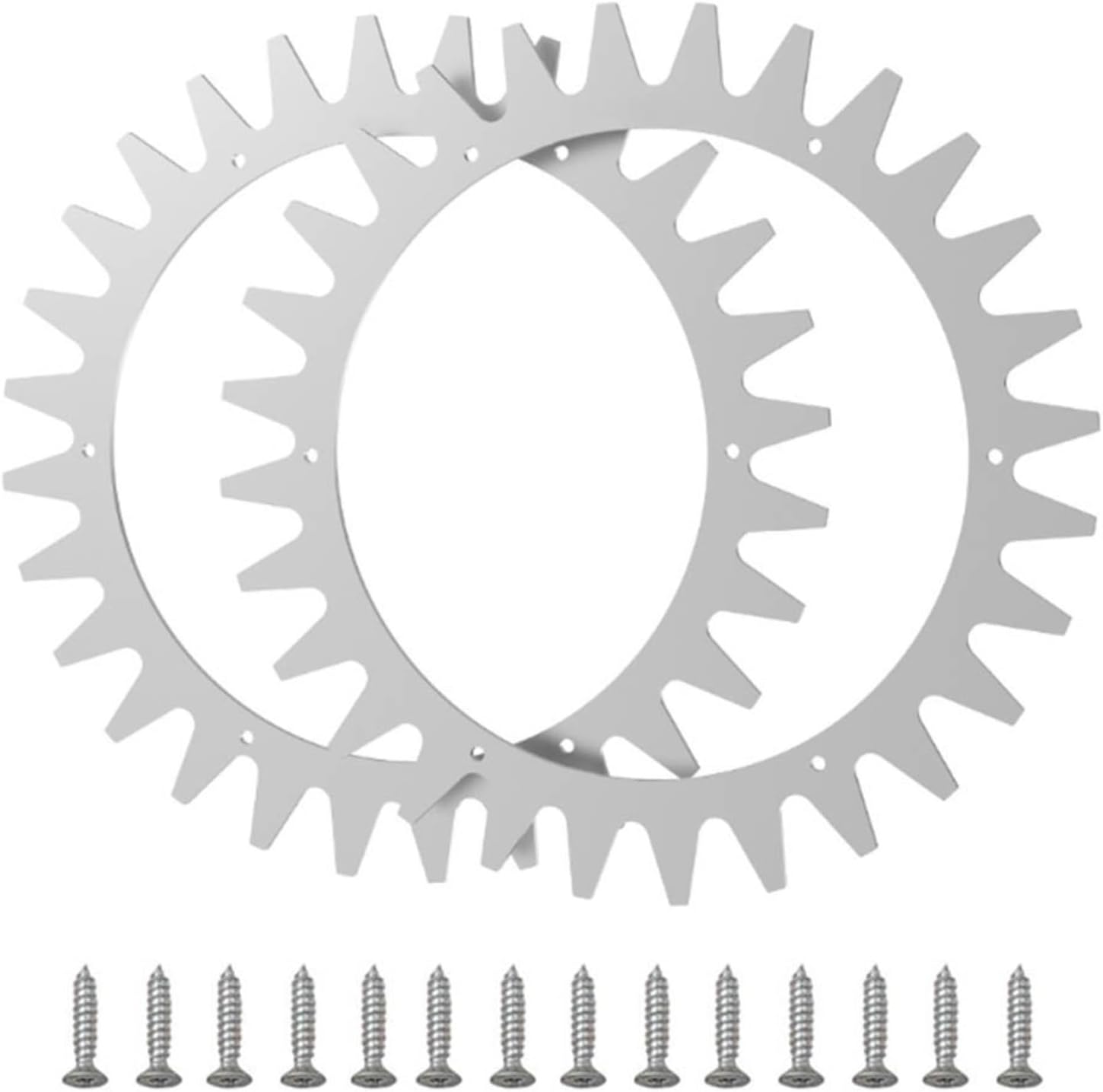 For Ecovacs Goat Robotic Lawnmower Anti-Skid Wheel Nails Stainless Steel Replacement Parts With Installation Screws
