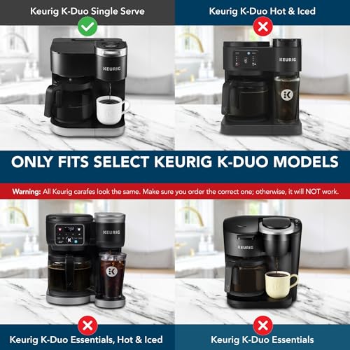image for COSPARX 12-Cup Carafe Replacement Only Compatible with keurig-K Duo Si