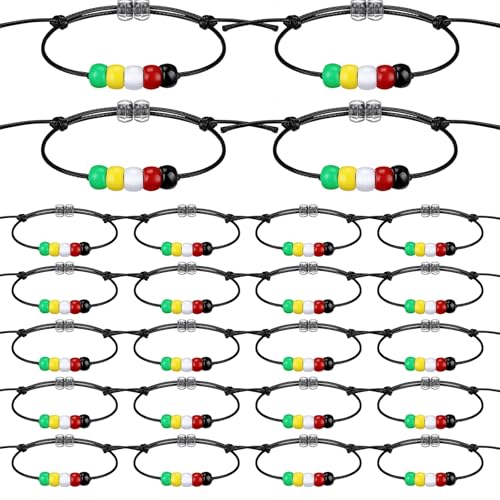 Landical 36 Pcs Plan of Salvation Bracelet Bulk WWJD Wordless Faith Gifts
