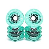 SHARK WHEEL シャークウィール ソフトウィール（クルーザー） DNA TRANSPARENT（78A）EMERALD 72mm スケートボード スケボー