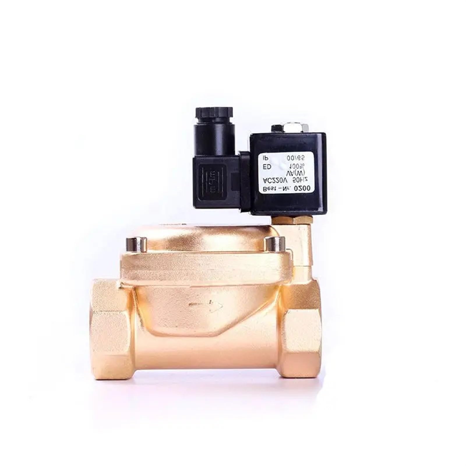 Huuoqiwy 110Vac-Nbr-Seal 2" Brass Solenoid Valve 0927 Series 220V 110V 24V 12V Normally Closed 1.6Mpa Water Valve Air Valves(110Vac-Nbr-Seal)