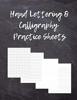 Paperback Hand Lettering & Calligraphy Practice Sheets: Hand Lettering Tracing Paper and Calligraphy Workbook Book