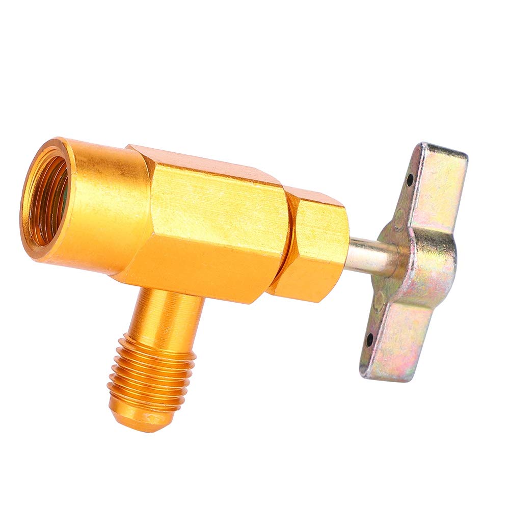Rubinetto bombola autosigillante, erogazione bombola per rubinetto refrigerante R-134a R-134 AC Attrezzo valvola filettatura Acme 1/2 ", per collettore condizionatore