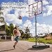 Yohood Kids Basketball Hoop Outdoor 4.82-8.53ft Adjustable, Portable Basketball Hoops & Goals for Kids/Teenagers/Youth in Backyard/Driveway/Indoor, with Enlarged Base and PC Backboard