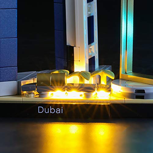 Image of BRIKSMAX LED Lighting Set for Lego Architecture Dubai, Compatible with Lego 21052, 1603 Pieces