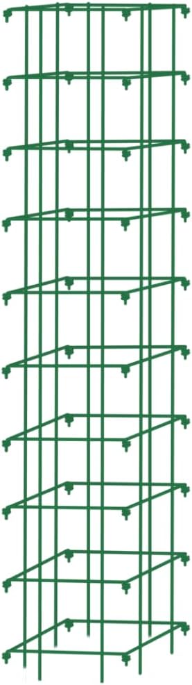 Gardeners Supply Company Large Bean Tower Plant Support | Sturdy Weatherproof Outdoor Beans, Tomato & Other Climbing Vegetable Garden Stake | 75" H - Green
