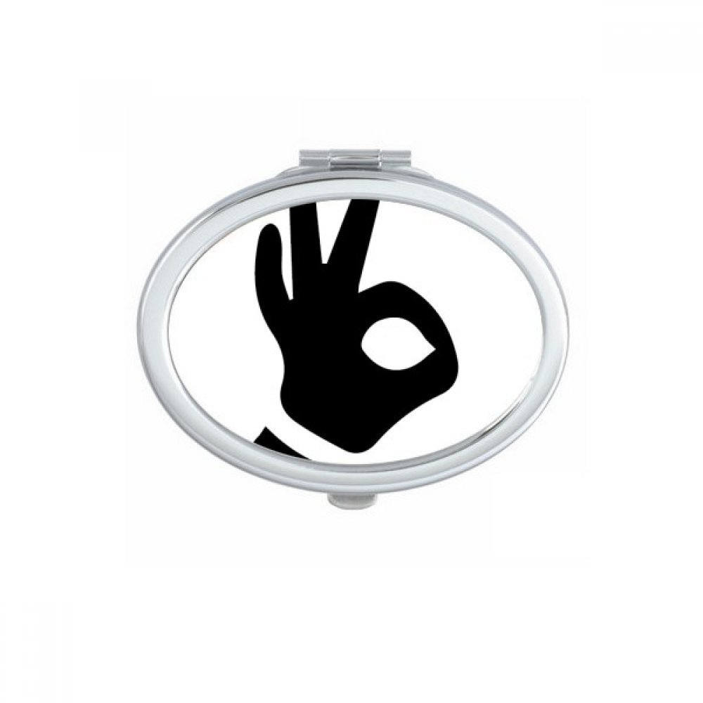 Miroir compact de maquillage portable et mignon miroir de poche main cadeau multicolore