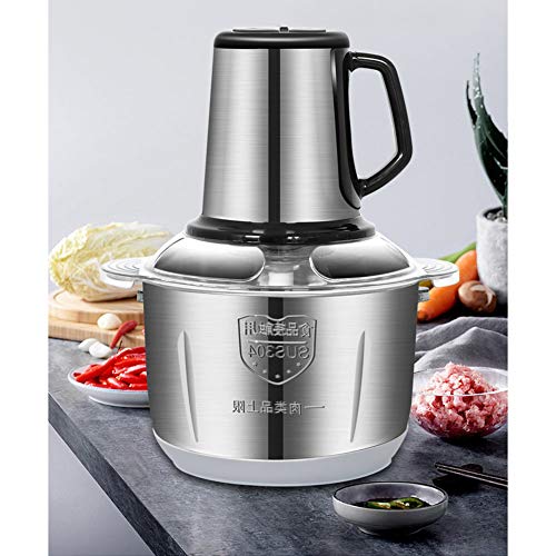 Multizerkleinerer Zerkleinerer KüChe Elektrisch Universalzerkleinerer Hackfleisch Maschine Kitchen Aid Food Processor 4l EdelstahlschüSsel, FüR Fleisch Zwiebeln Cover