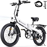 7 Speed & Dual Disk Brake：Equipped with the adjustable 7-speed transmission system and 5 PAS levels which increases hill-climbing power, further range variation, and greater terrain adaptability, improving pedaling efficiency and speed, making riding...