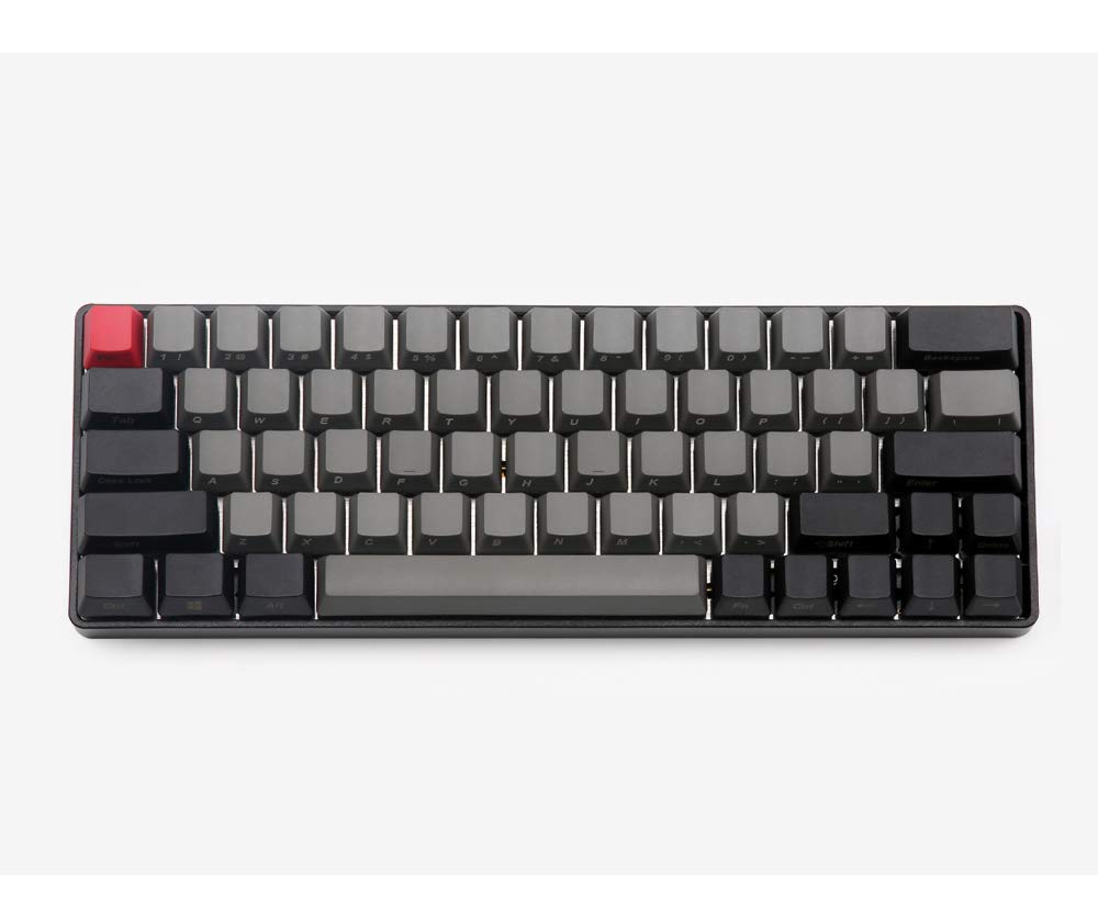 64Key / 60Key Keycaps, Engraved with Keycaps on The Side, Retro Black