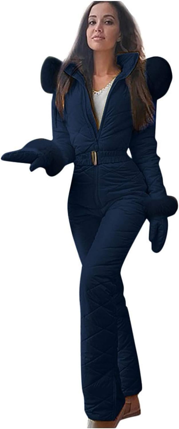 Tuta da Sci Invernale da Esterno per Donna Impermeabile Antivento Tuta da Sci Invernale Calda Abbigliamento Sportivo Tuta Sportiva Giacca in Pile