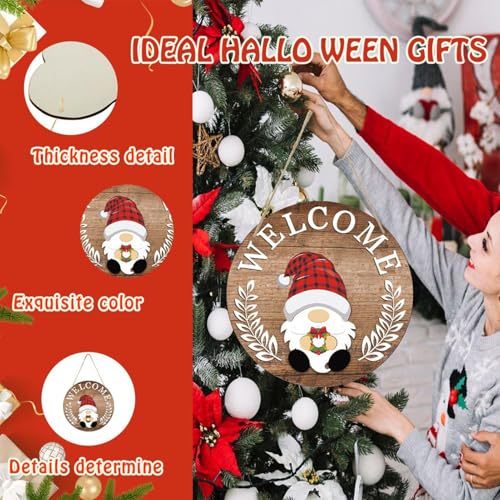 Figurine de Père Noël en bois avec accessoires interchangeables pour déco