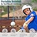 JUJINGYANG Baseball Softball Batting Swing Hitting Trainer Aid – Enhance Hitting Skills with Combined Tee and Front Toss for Easy Drills – Ideal for Improving Batting Precision