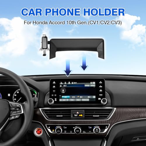 Autorder Car Phone Holder for Honda Accord 2018-2022 Accessories Air Vent Screen Fixed Clip 360° Rotation Cell Phone Mount Hands-Free Anti-Vibration(Two Installation Methods) by Autorder - Used condition - Image 2