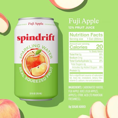 Image of Spindrift Fuji Apple Can 12 Ounce (Pack of 24)