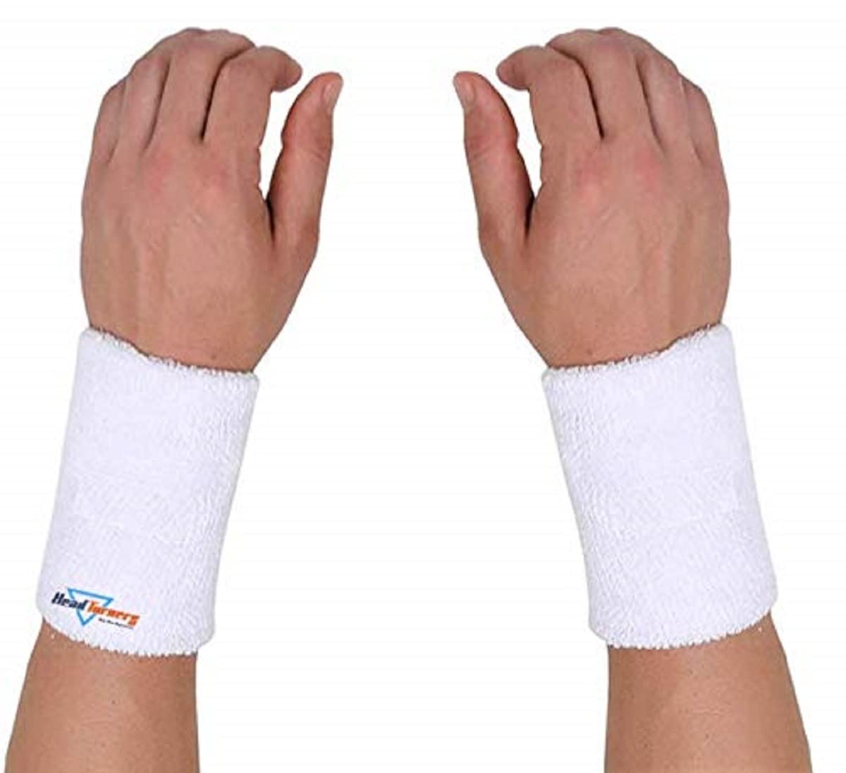 HeadTurners Sweat Band Wrist Band/Wrist Support for Gym, Cricket, Running and Sports Activities 5 inches- (2 pcs, White) (B08HS95PD1) Amazon Price History, Amazon Price Tracker