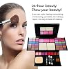 All-in-One Makeup Kit for Women Full Kit, 49 Colors Makeup Set Cosmetic Starter Beauty Include 12pcs Brush Set, Eyeshadow, Lip Gloss, Blusher, Contour Powder, Mirror, Easy to Carry