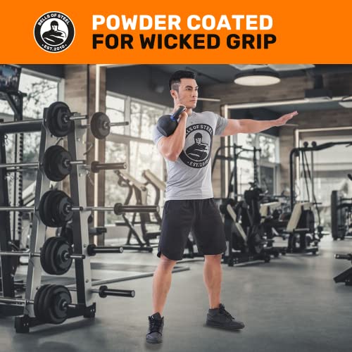 Image of Bells of Steel Powder Coated Kettlebell - Girya Weights for Commercial and Home Gym - Kettle bell for Swing, Snatch, Turkish Getup, and Other Strength Training - 14 kg