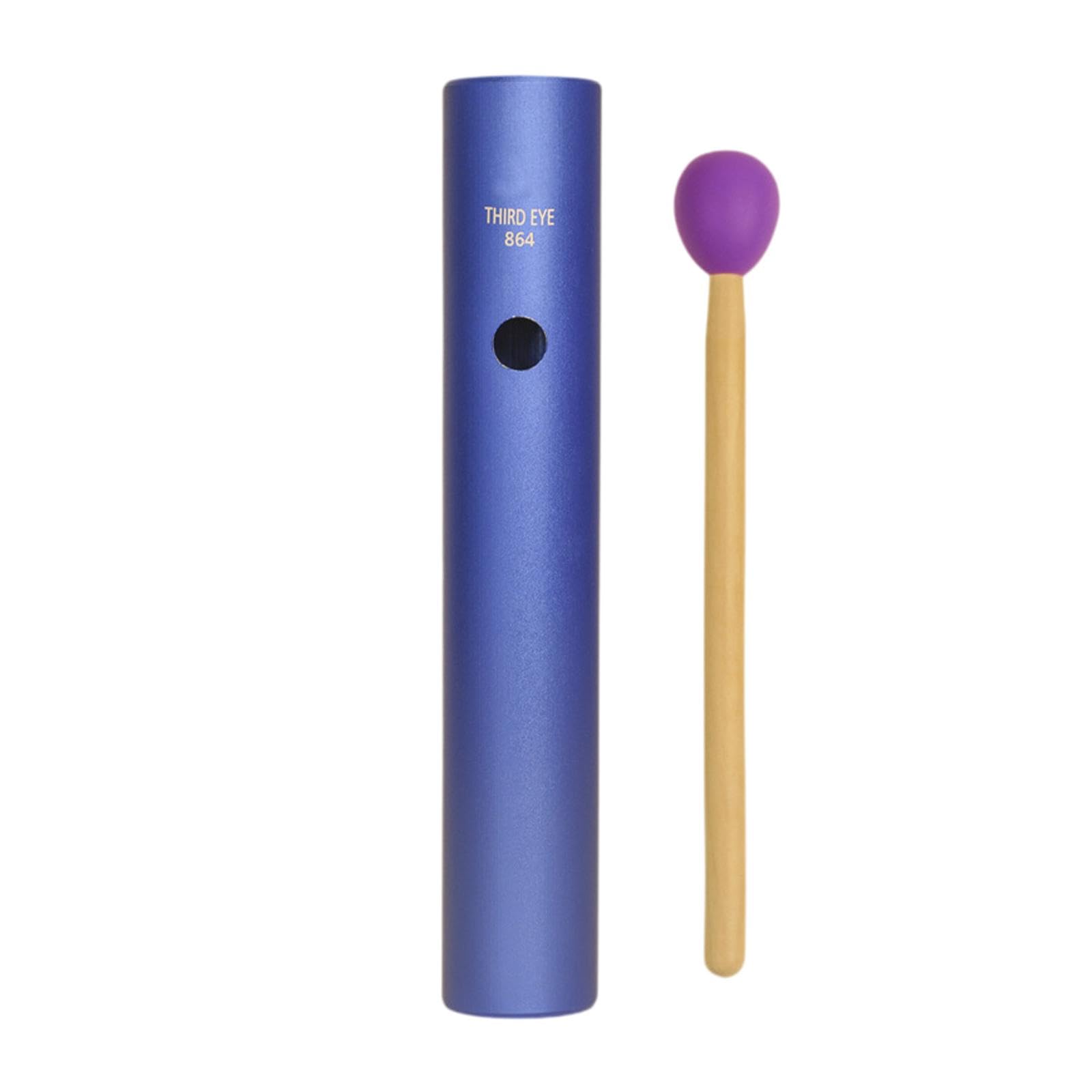 Colcolo Tube Wah en Alliage d'aluminium, Jouet Musical, Shaker, Instrument de Musique Professionnel, Instrument Guiro, Tube de Rythme éducatif pour Enfants, Indigo