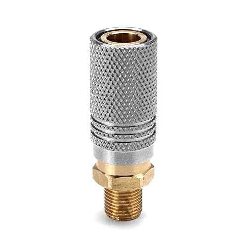 Miniatura 3 de Universal PCP Air Fittings 0.315 in Foster Quick Disconnect 1/8 NPT Rosca macho Paintball Acoplamiento Extender Adaptador de llenado HPA CO2